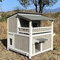 Two Story Outdoor Weatherproof House for Cats
