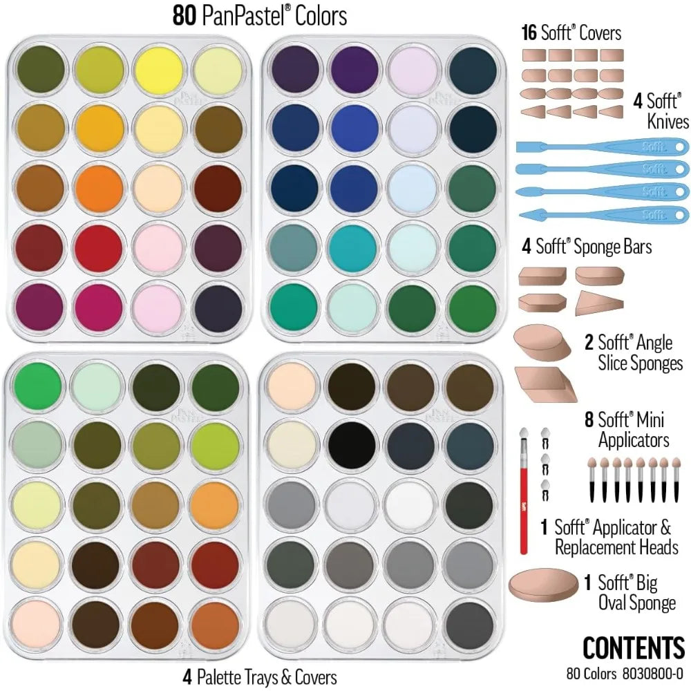Professional Artist Pastels 80 Color Set