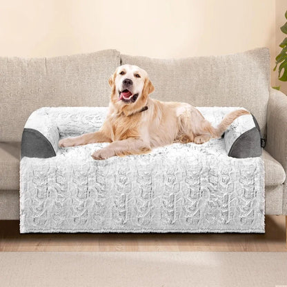 Calming large dog bed for couch washable