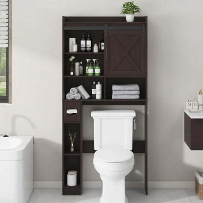 Bathroomt Farmhouse Over the Toilet Storage Cabinet