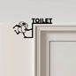 Humorous Toilet Paper Roll Metal Wall Art