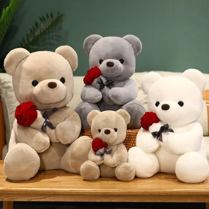 Teddy Bear with Rose for Mother's Day