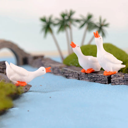 3Pcs Miniature Goosey DIY Landscape Garden