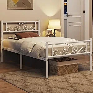 Queen Size 13" Black Metal Bed Frame
