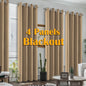 4PCS Blackout Curtains, Heat-Insulated Grommet Curtains For Bedroom Darkening, Noise Reduction Curtains For Living Room