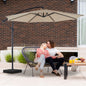 10FT Outdoor Patio Umbrella Hanging Cantilever