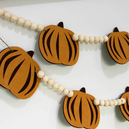 Thanksgiving Fall Pumpkin Banner Happy Halloween Party