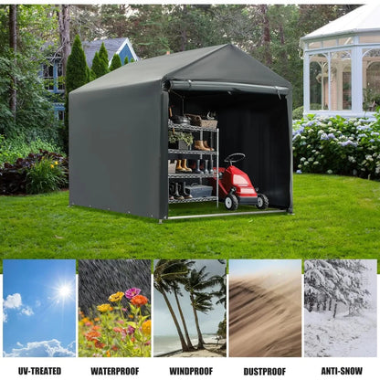 Carport Storage Shed, Heavy Duty Outdoor Storage