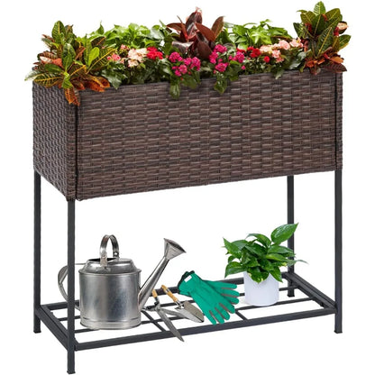 Elevated Planter Box Removable Liners Tall Planters