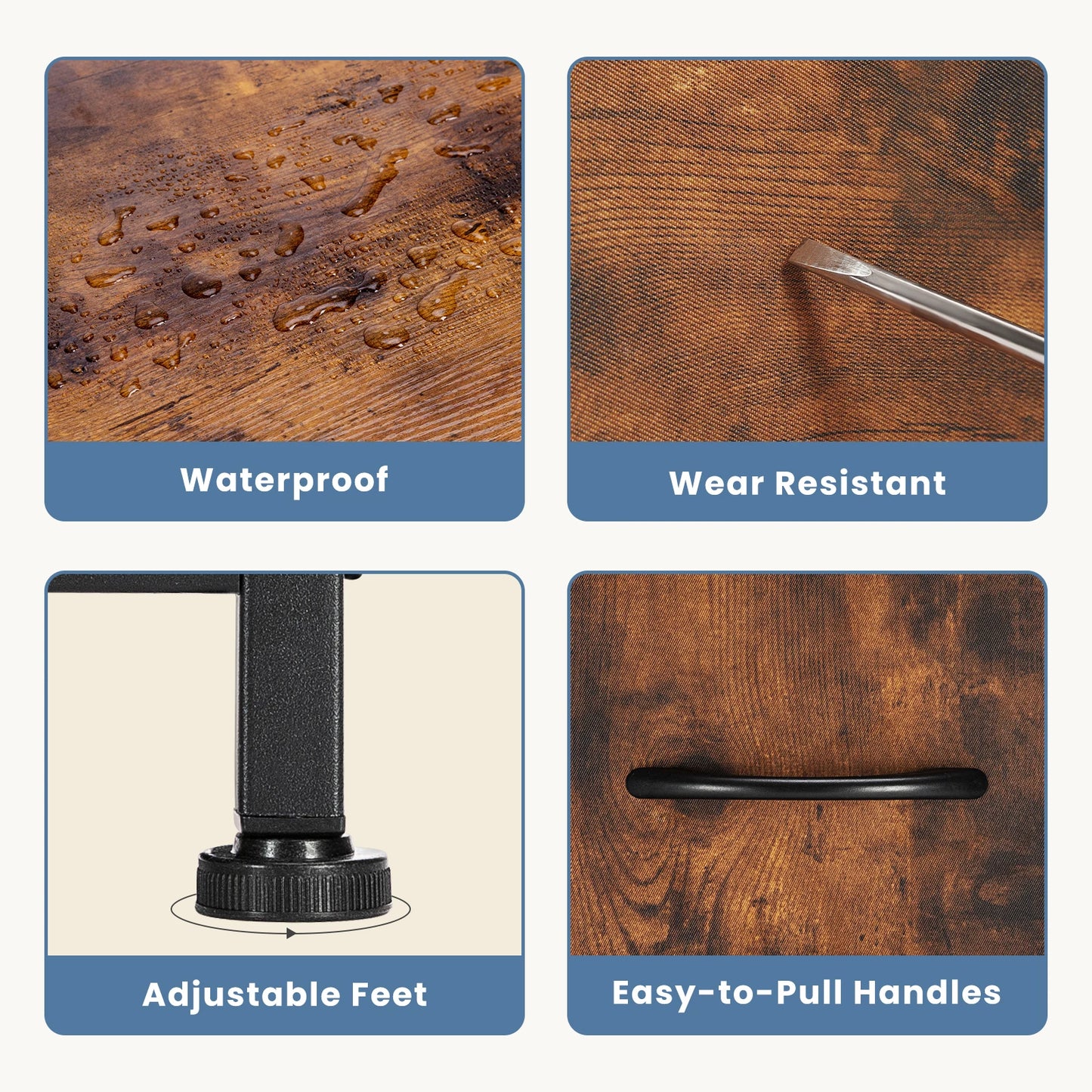 TV Stand Dresser For Bedroom, 5 Drawers