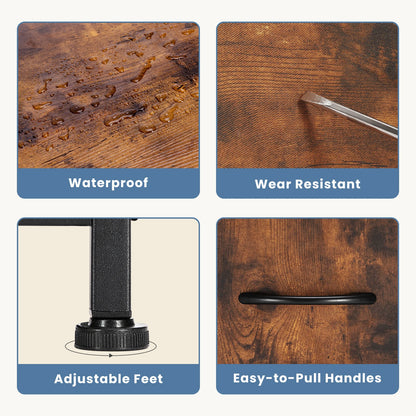 TV Stand Dresser For Bedroom, 5 Drawers