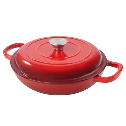 3 QT Enamel Light Cast Iron Dutch Oven
