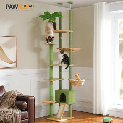 Cactus Cat Tree Floor to Ceiling Tower