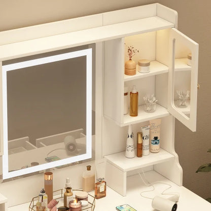 Large Vanity Makeup Dressing Table Desk Set