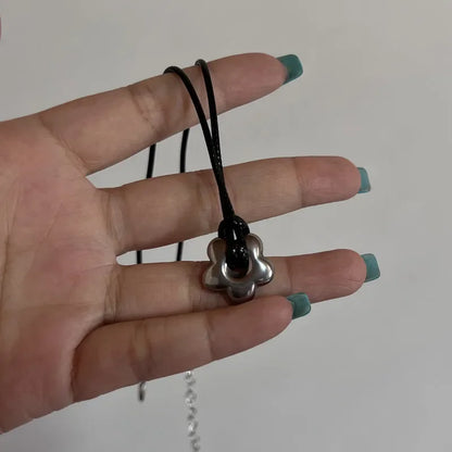 Hollow Titanium Steel Star Pentagram Pendant Necklace