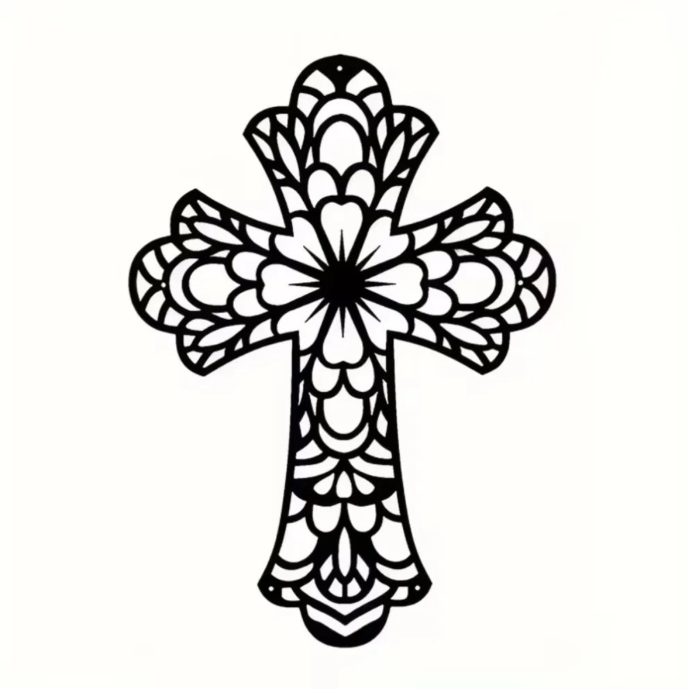 Creative Decorative Metal Wall Hanging Cross