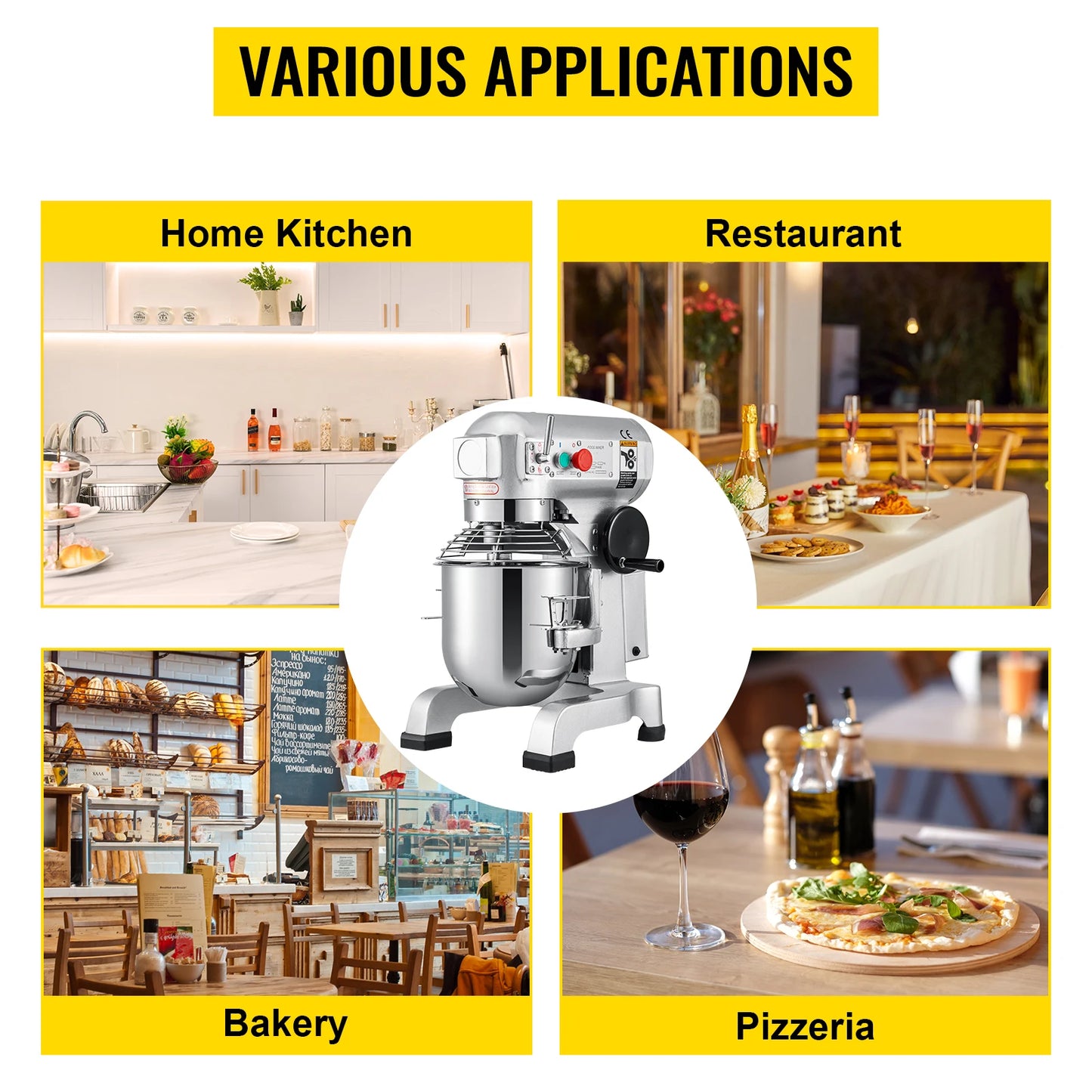 Commercial Home Electric Whisker, Mixer, Processor Machine