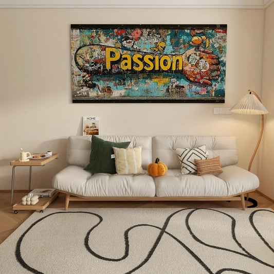 Urban Poet Monologue Graffiti Style Canvas art