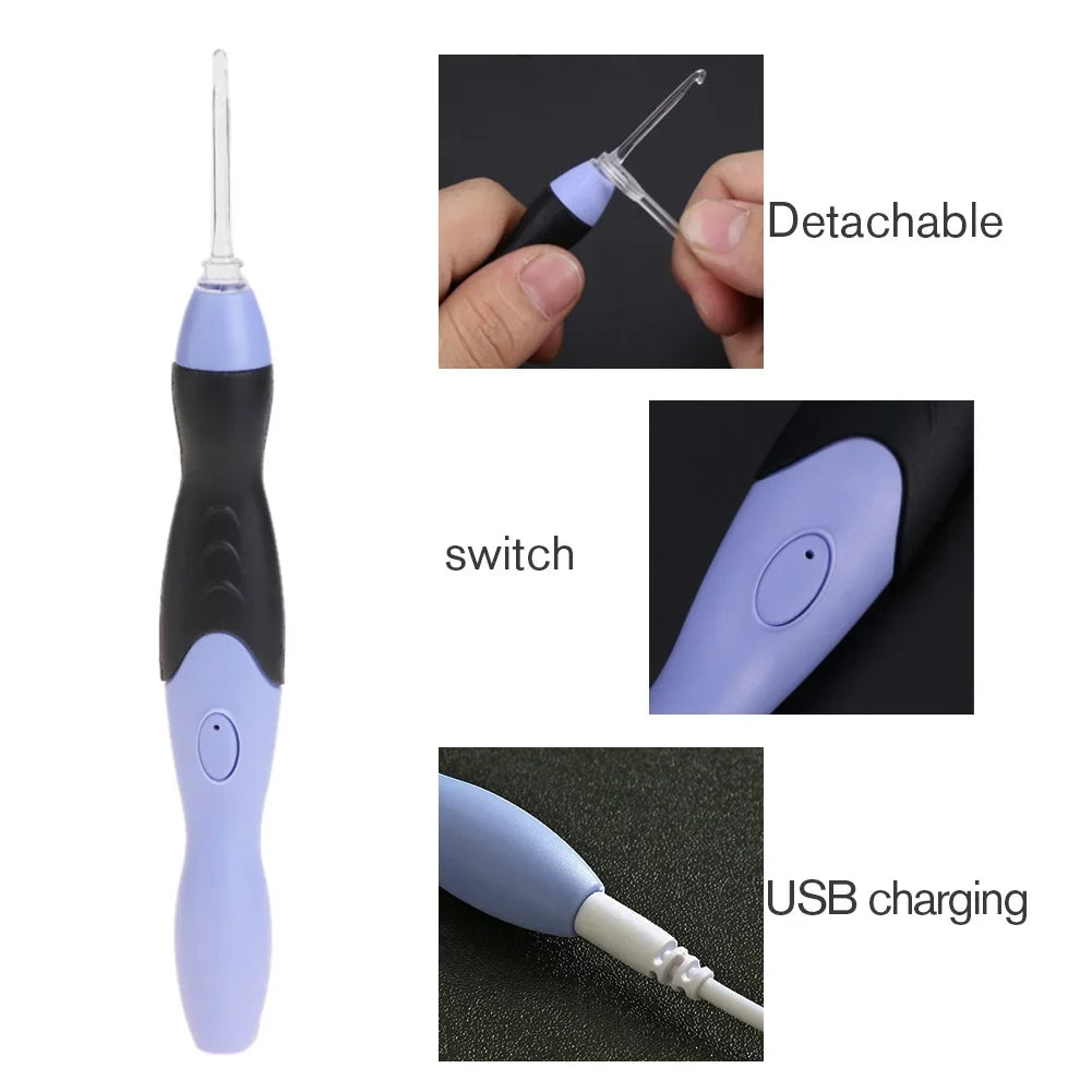 USB Light Up Crochet Hooks, Knitting Needles