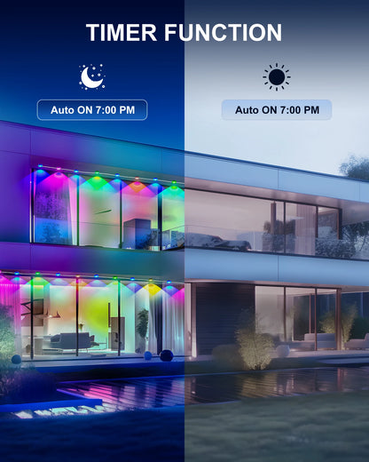 Permanent Outdoor Lights with 60/90 LED Lights