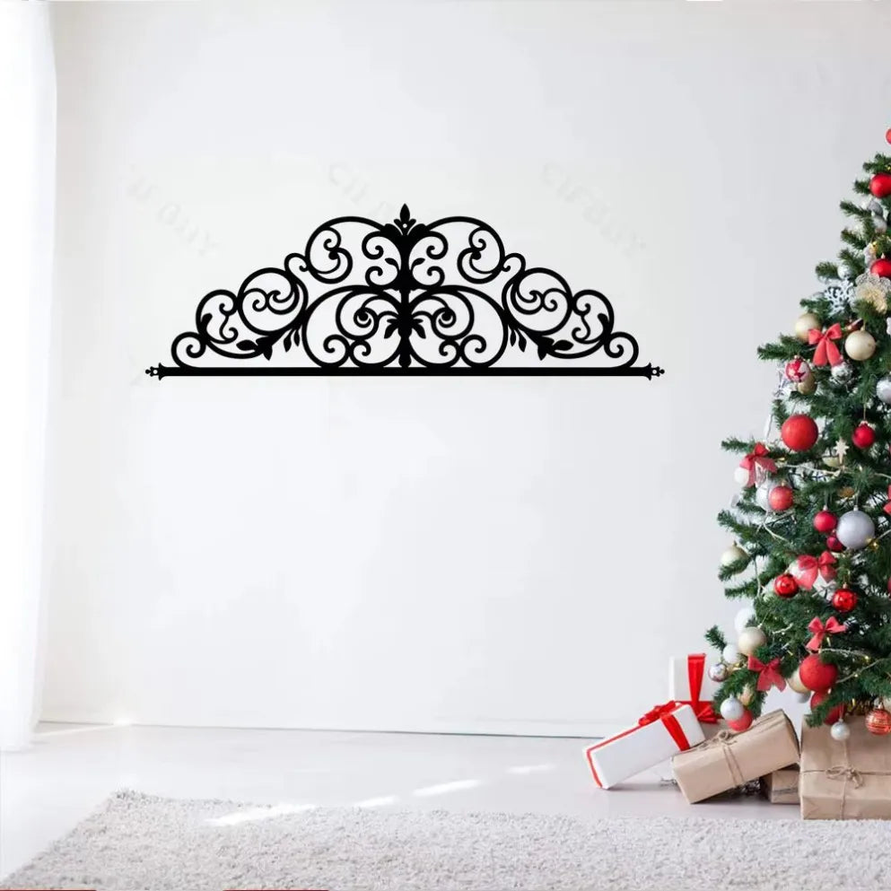 Elevator Door Floral Inspired Metal Door Crown