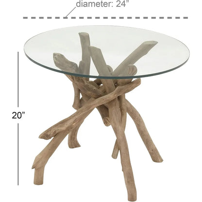 Handmade Bohemian Style Tree Branch Wood Table