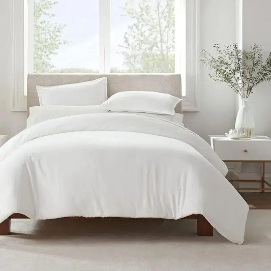 Solid White King Duvet Cover, Easy Clean