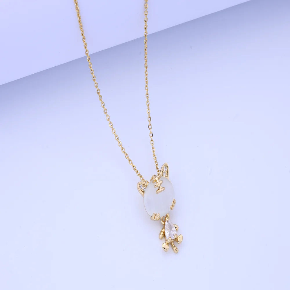 Light Luxury Small Tiger Opal Pendant Design