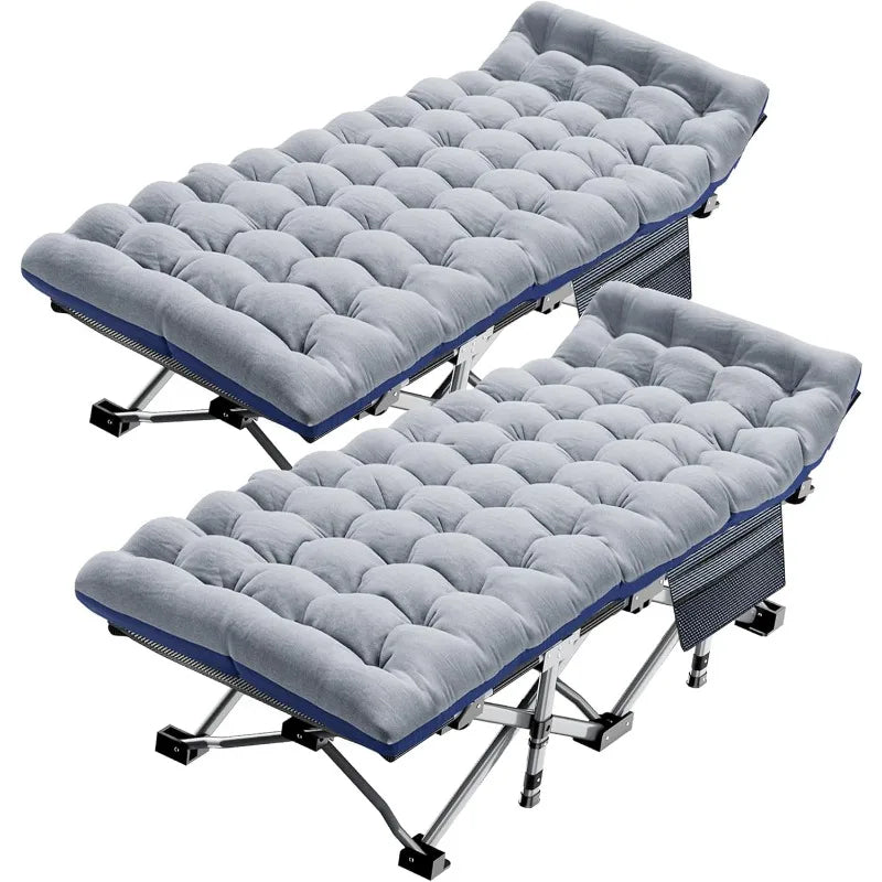 Folding Camping Cot for Adults, Double Layer