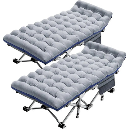 Folding Camping Cot for Adults, Double Layer
