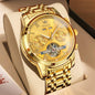 Automatic Mechanical Business Wristwatch Waterproof Stainless Steel