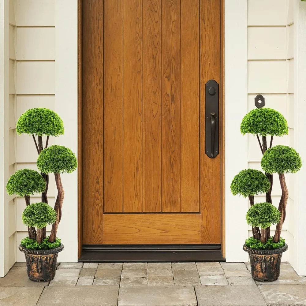 Elegant Artificial Topiary Tall Ball Tree