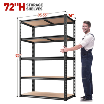 5-Tier Heavy Duty Shelving Unit 2000LBS Capacity