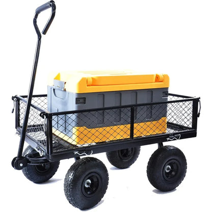 Steel Utility Cart Detachable mesh Side Plates