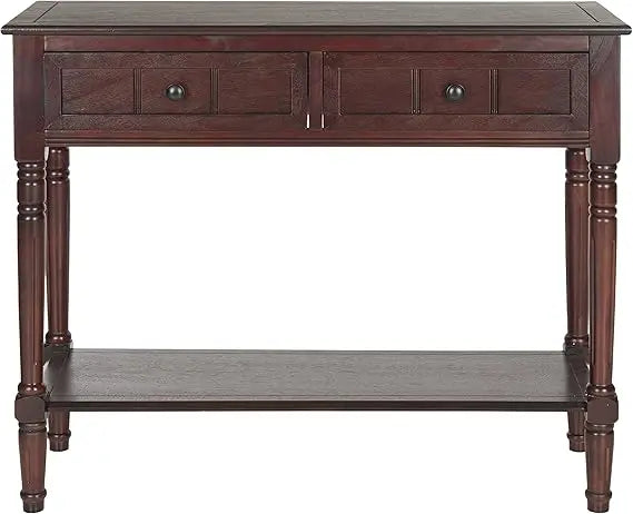 2-drawer Dark Cherry Console Table