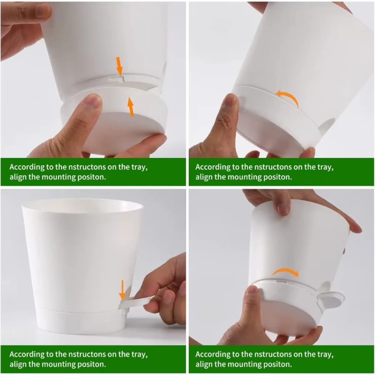 5" Planters High Drainage with Reservoir