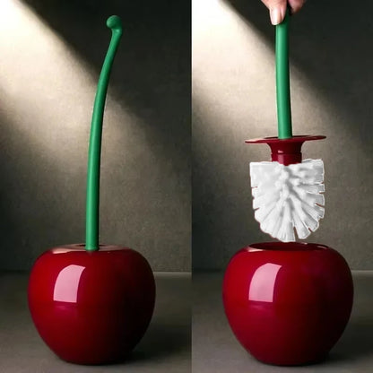 Red Toilet Brush Creative Lovely Cherry Shape