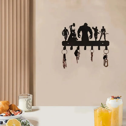 Stylish Enchanting 7-Hook Wall-Mounted Metal Organizer