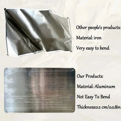 "Where Stories Begin" Vintage Aluminum Porch Art