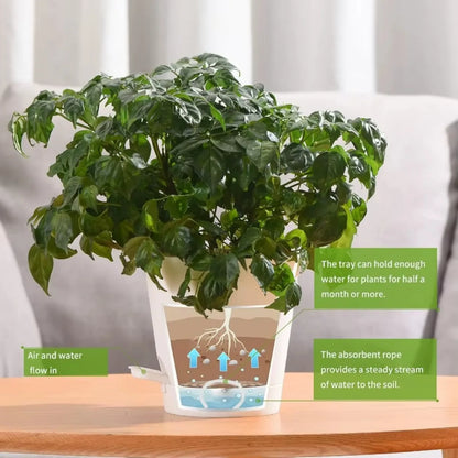 5" Planters High Drainage with Reservoir