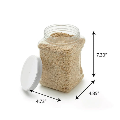 Portable Treat Canister 2 Quart Stackable Storage