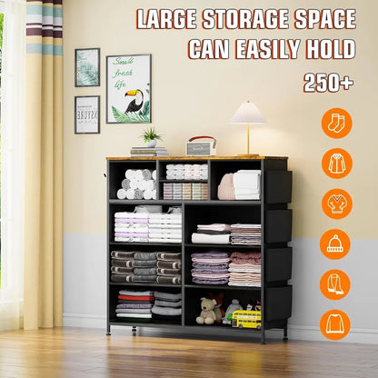 Chest of Drawers for Bedroom, Side Pockets