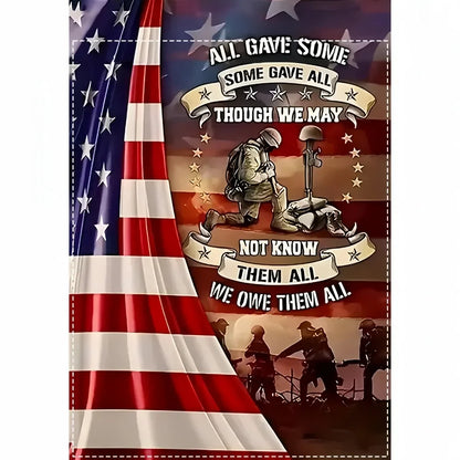 1 Patriotic Veteran Tribute Garden Flag Decor