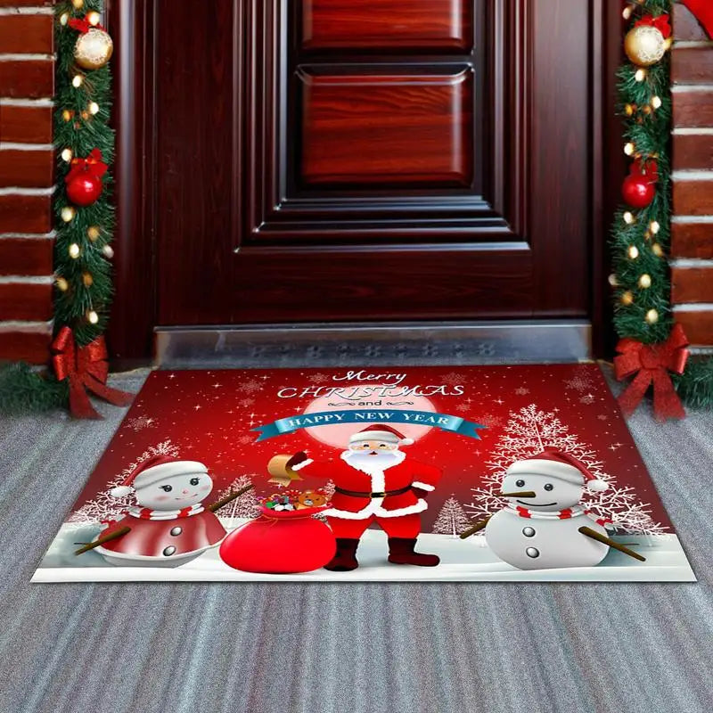 Santa Claus Welcome Mat Non Slip Rug