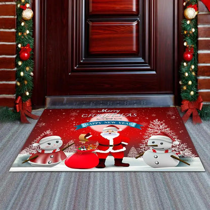 Santa Claus Welcome Mat Non Slip Rug