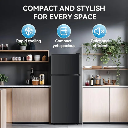 3.6 Cu. Fridge\Freezer Adjustable Glass Shelves