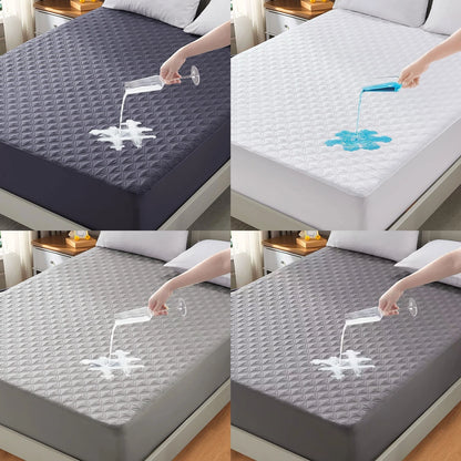 Soft Waterproof Mattress Protector, Noiseless Mattress Pad