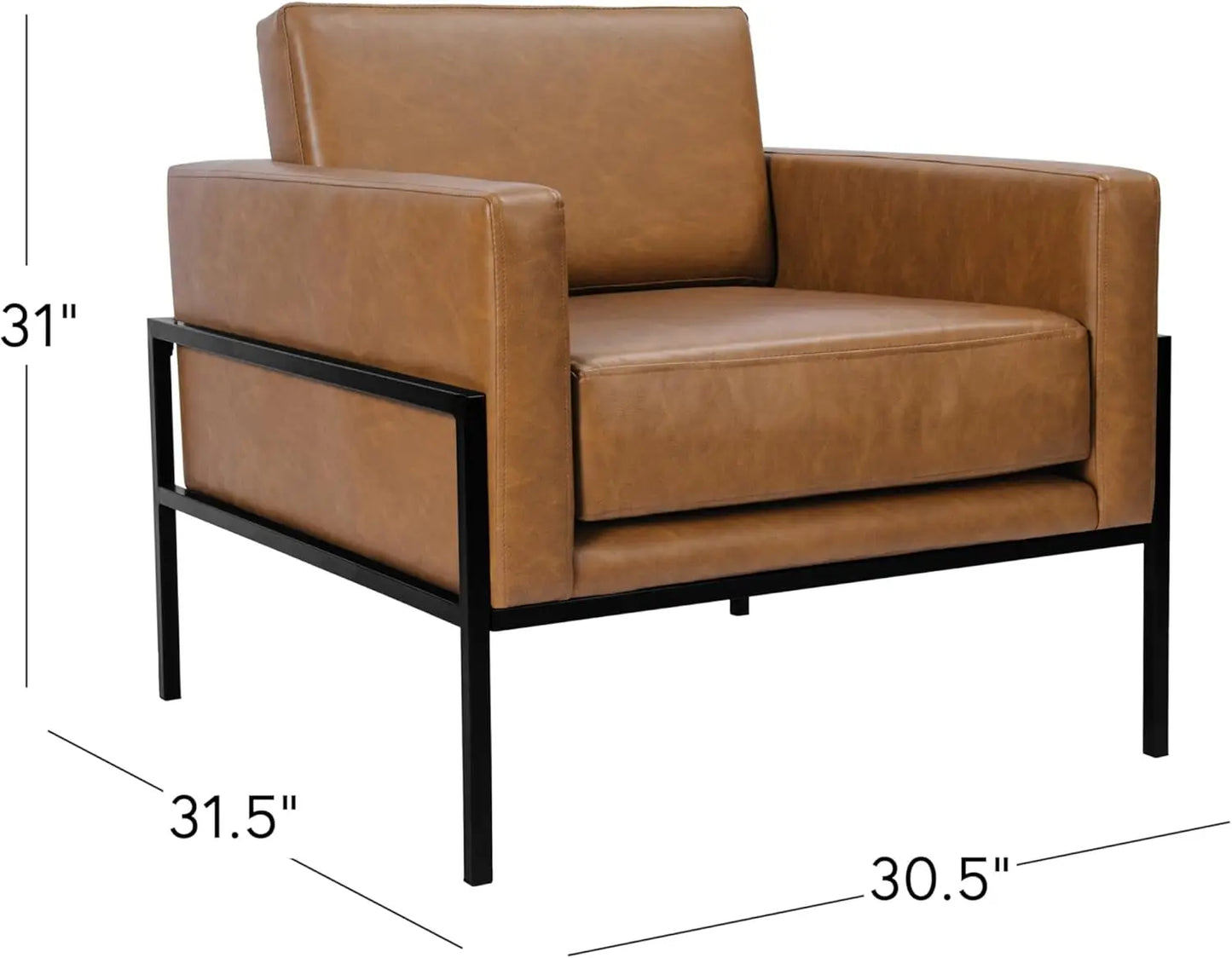 Modern Metal Frame Accent Chair Home Décor