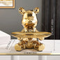 Home decoration 1pc Bear Rabbit Tray Storage
