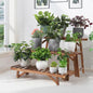 Large 3 Tier Wooden Step Ladder Stand